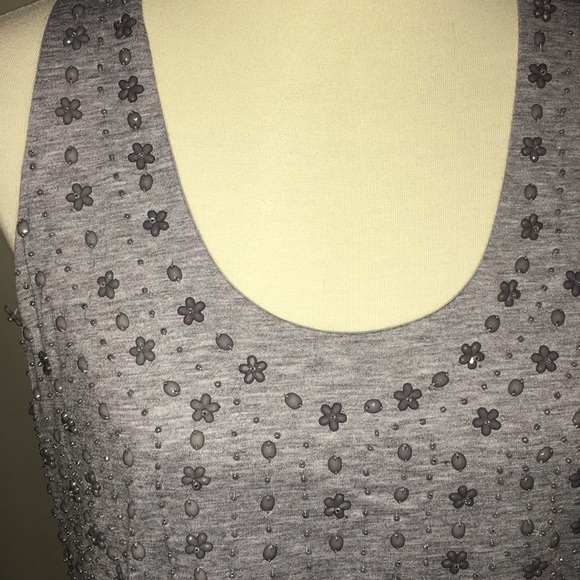 NWOT Mischa Barton The Fleur Beaded Tank Dress - Picture 3 of 7